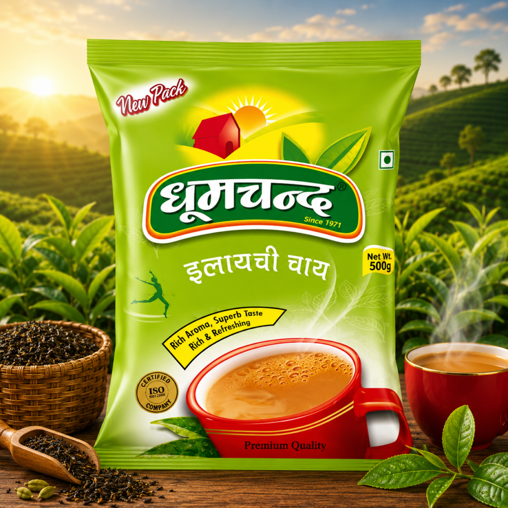 Enjoy the soothing goodness of cardamom with every sip. Dhoom Chand Elaichi Chai combines premium tea leaves with the refreshing aroma of elaichi, creating a flavorful, fragrant, and comforting tea that's perfect for any time of the day.