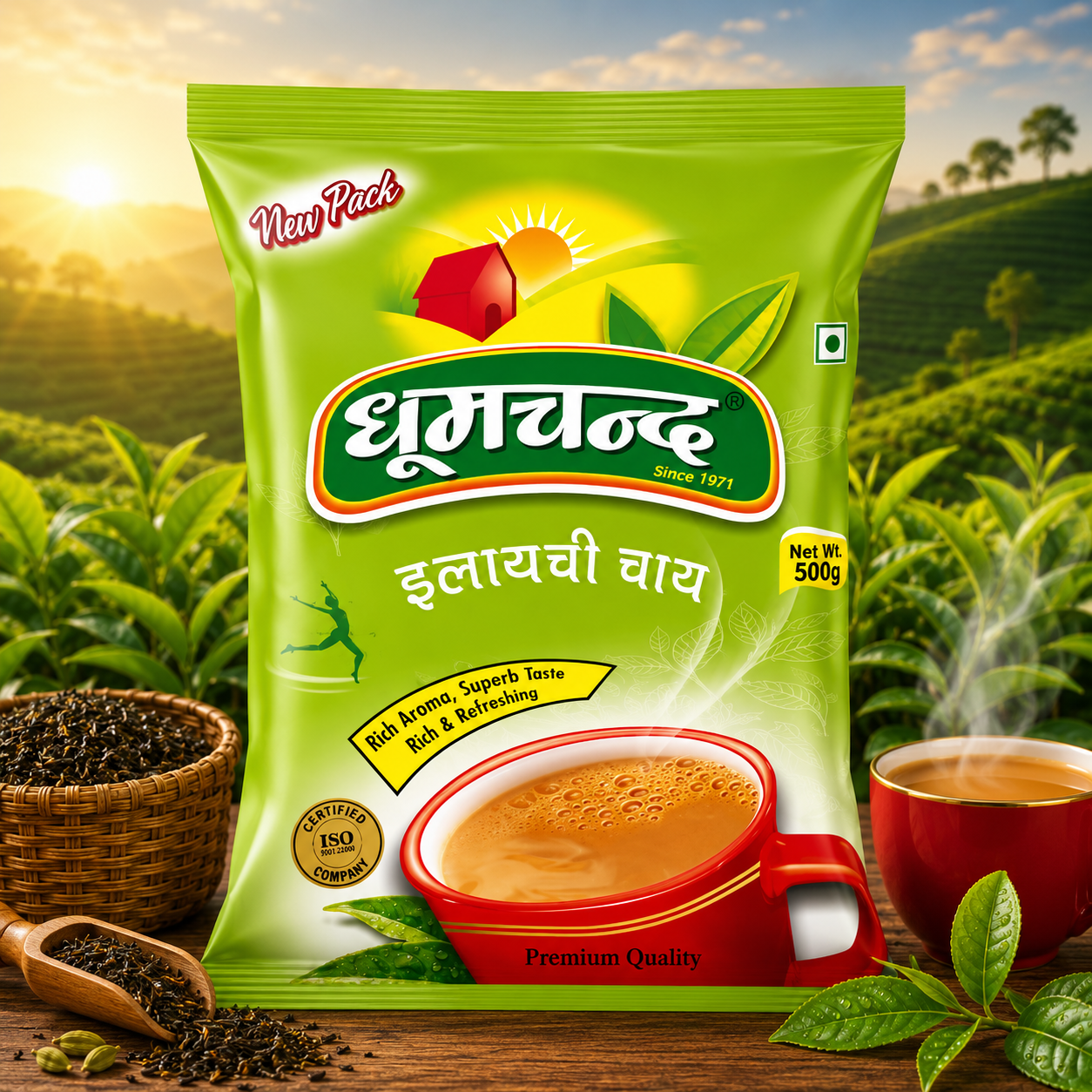 Dhoom Chand Elaichi Chai (Green Pack)
